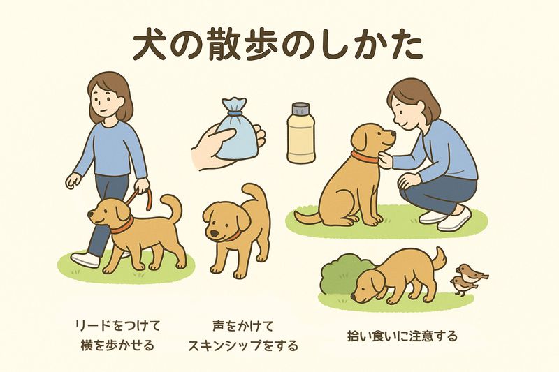 犬の散歩のしかた