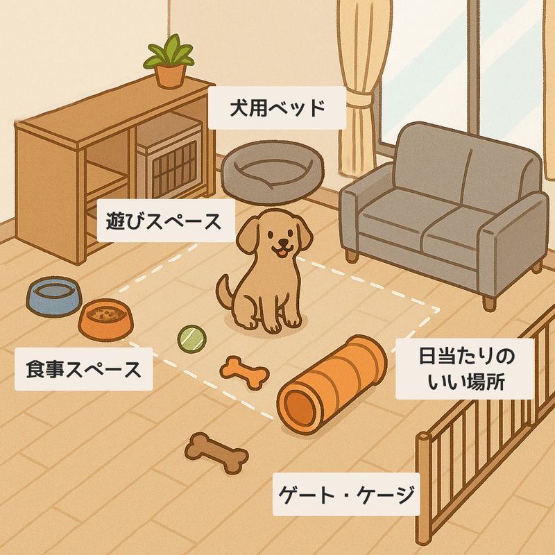犬の室内飼いレイアウト