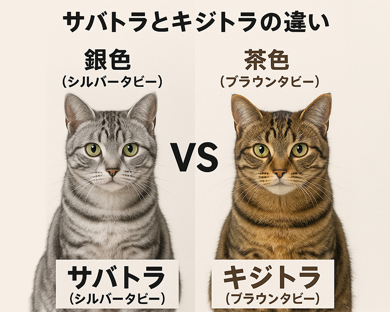 サバトラとキジトラの違い